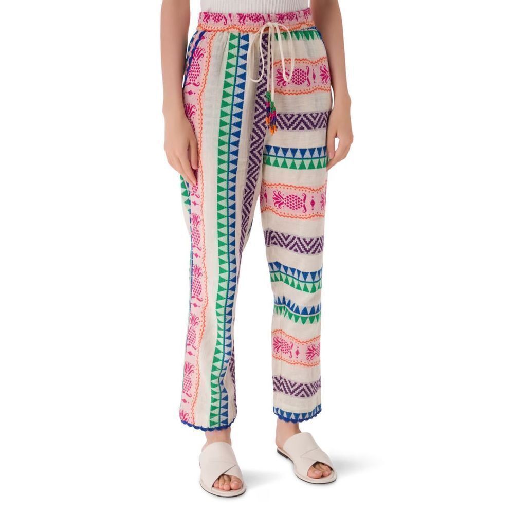 FARM Rio Multicolor Patterned Straight Leg Pants - Picture 12 of 13